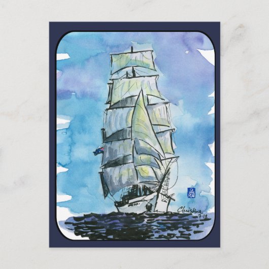 Tall Ship Series #4 Briefkaart (Voorkant)