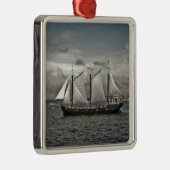 Tall Ship Silva Halifax Metalen Ornament (Rechts)