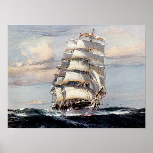 Tall Ship Thessalius Poster (Voorkant)