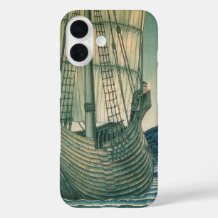 Tall Ship uit de Heilige Graal Tapestries iPhone 16 Hoesje