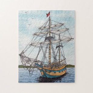 Tall Ship waterverf Legpuzzel