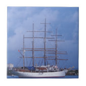Tall Ship Zee Cloud Tegeltje (Voorkant)