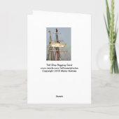 Tall Ship Zeelieden Furl de Sails Verjaardag Kaart (Achterkant)