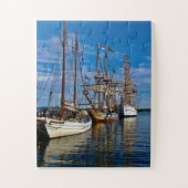 Tall Ships at Historic Harbor Legpuzzel (Verticaal)