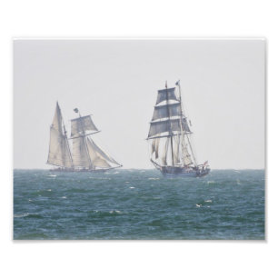 Tall Ships Californian en Lynx Foto Afdruk