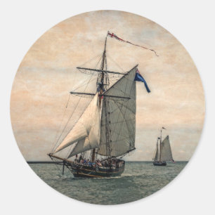 Tall Ships Festival, digitaal aangepast Ronde Sticker