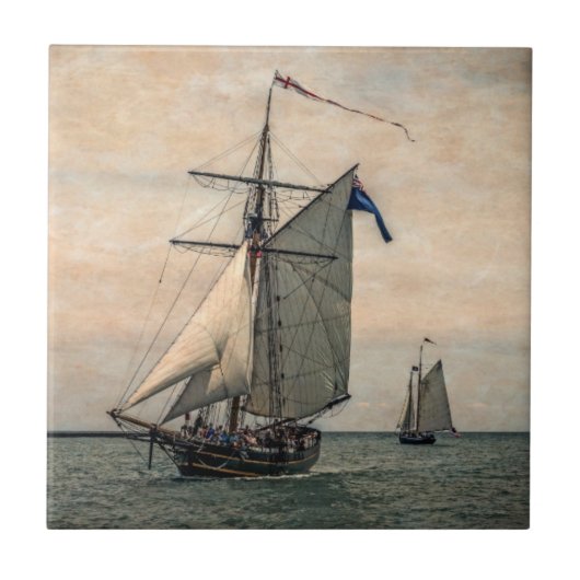 Tall Ships Festival, digitaal gewijzigd Tegeltje (Voorkant)