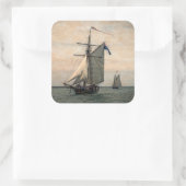 Tall Ships Festival Vierkante Sticker (Tas)