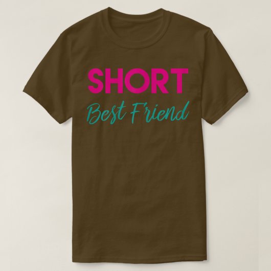 Tall Short Best Friend T Shirts - Matching BFF Out (Design voorkant)