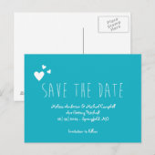 Tall Skinny Save the Date Aankondigingskaart (Voorkant / Achterkant)