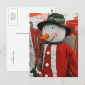 Tall Snowman Briefkaart (Voorkant / Achterkant)
