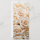 Tall soft iory roos nodigen kaart (Achterkant)