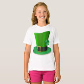 Tall St Patricks Day Pet Meisjes T-shirt (Voorkant volledig)
