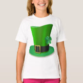Tall St Patricks Day Pet Meisjes T-shirt (Voorkant)