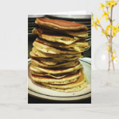 "Tall Stack of Pancakes" - Hartelijk dank Kaart (Gele Bloem)
