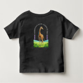 tall standing giraffe kinder shirts (Achterkant)