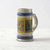 Tall stein met vogels van Noch J Bierpul (Voorkant rechts)