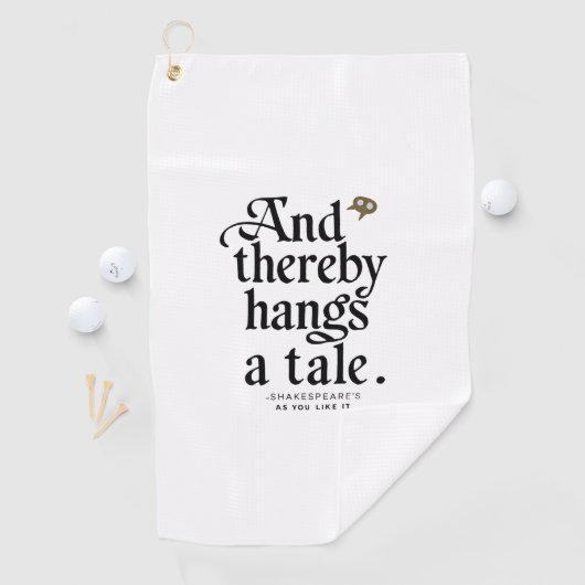Tall Tales Golfhanddoek: Shakespeare Edition Golfhanddoek (Insitu)
