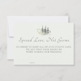 Tall Timber Waterverf Evergreen Safety Kaart