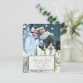 Tall Timber Waterverf Trees Foto Opslaan van de Da Kaart (Staand voorkant)