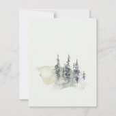 Tall Timber Waterverf Trees Foto Opslaan van de Da Kaart (Achterkant)