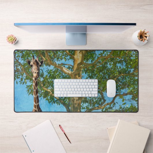 Tall Tree en Giraffe Natuur Desk Mat Pad (Kantoor 1)