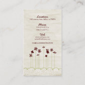 Tall Trees Visitekaartjes (Achterkant)