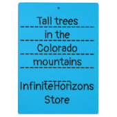 Tall Trein in CO Mountains Klembord (Achterkant)