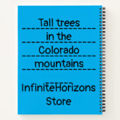 Tall Trein in CO Mountains Spiral Notitieboek (Achterkant)