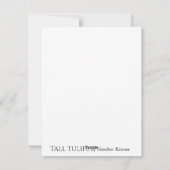 "Tall Tulips"-kaart Feestdagenkaart (Achterkant)