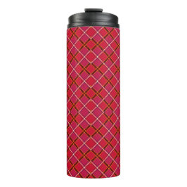 Tall tumbler with a black lid, featuring a vibrant thermosbeker