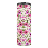 Tall tumbler with floral pattern thermosbeker (Achterkant)