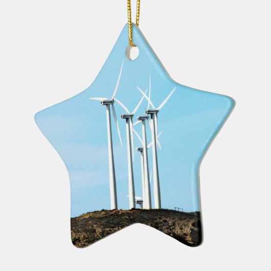 Tall Turbines Keramisch Ornament (Links)