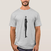 Tall USA President Abraham Lincoln  Drawing T-shirt (Voorkant)