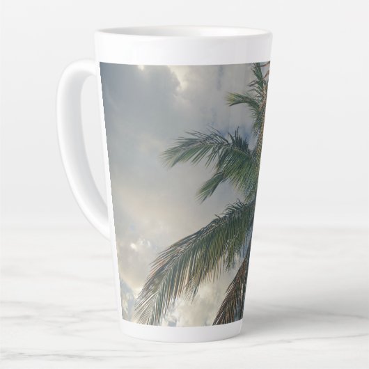 Tall Vacation Palm Mug Latte Mok (Linkerhoek)
