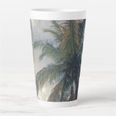 Tall Vacation Palm Mug Latte Mok (Voorkant)