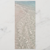 Tall Wedding Menu Tropical Beach Scene Sjabloon (Achterkant)