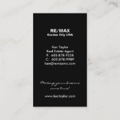 Tall Yellow Real Estate House Visitekaartje (Achterkant)