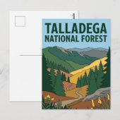Talladega National Forest Alabama Briefkaart (Voorkant / Achterkant)