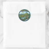 Talladega National Forest Alabama Ronde Sticker (Tas)