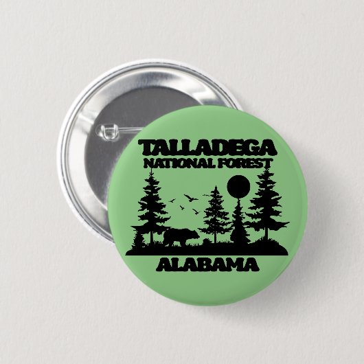 Talladega National Forest Ronde Button 5,7 Cm (Voorkant /achterkant)