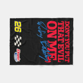 Talladega Nights Don't Put That Evil On Me Funny M Fleece Deken (Voorkant (Horizontaal))