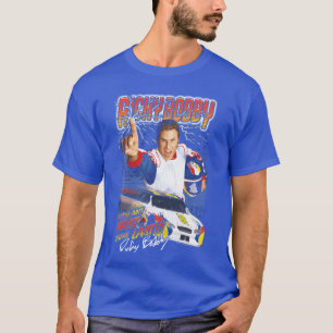 Talladega Nights Ricky Bobby Retro Bliksem Colla T-shirt