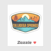 Talladega Springs, Alabama Sticker (Vel)