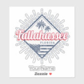 Tallahassee City Florida Verenigde Staten  Verenig Sticker (Vel)