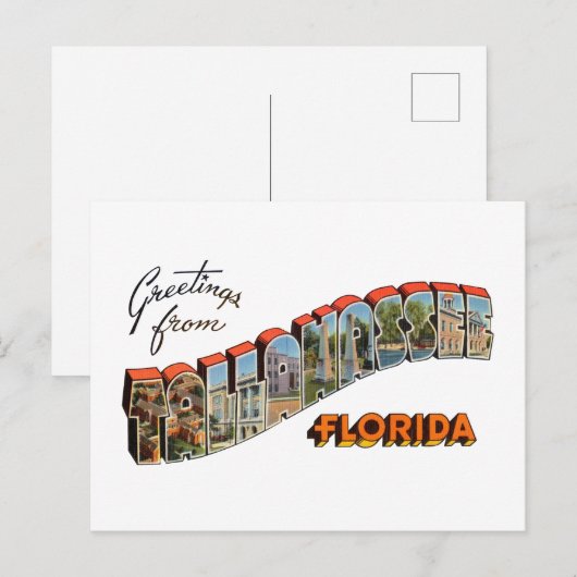 Tallahassee FL Briefkaart (Voorkant / Achterkant)