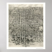 Tallahassee, FL Panoramic Map - 1926 Poster (Voorkant)
