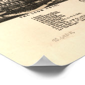 Tallahassee Florida 1885 Antiek Panorama Poster (Hoek)