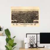 Tallahassee Florida 1885 Panoramic Map Poster (Thuiskantoor)