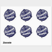 Tallahassee Florida ankerstickers Ronde Sticker (Vel)